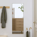 rectangular wall mirror in decorative self-adhesive glass for interior