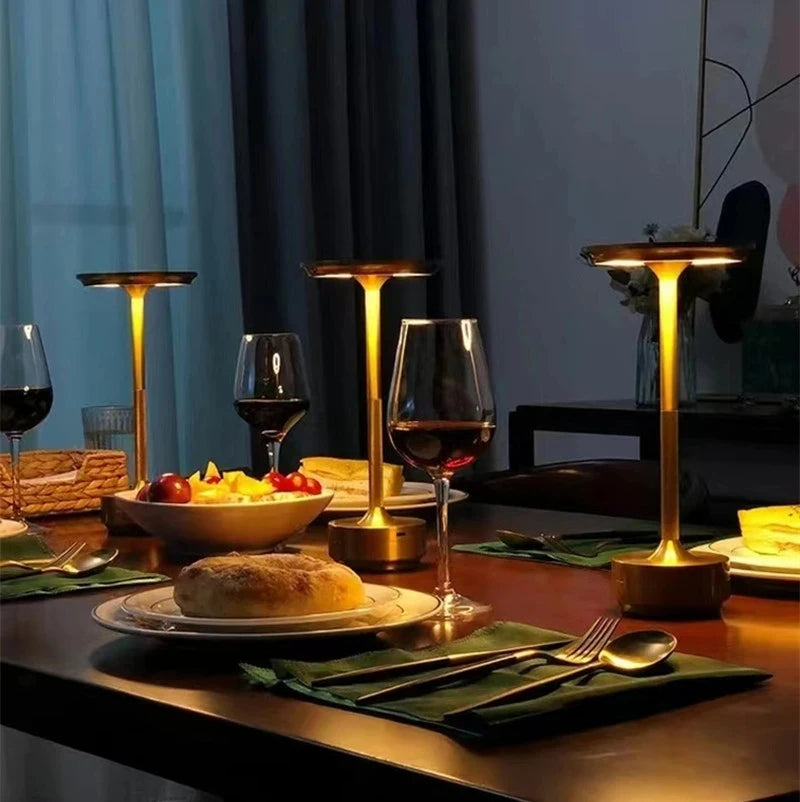 Rechargeable table lamp with dimmable ambient lighting for restaurants and bars - vue 3 sur 11