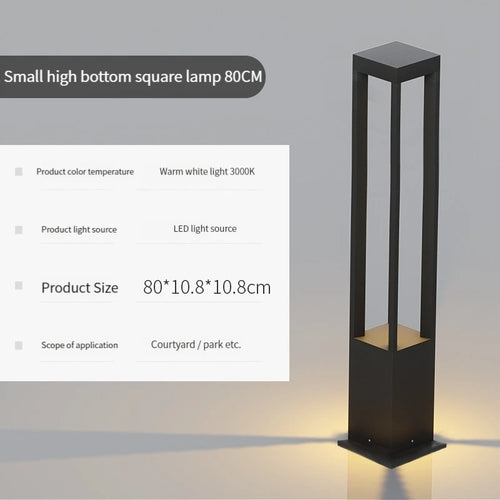 lampe de jardin moderne étanche en aluminium pour extérieur - vue 15 sur 21