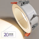 Designer recessed spotlight for modern indoor lighting