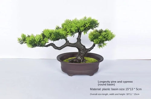 Artificial bonsai plant in plastic for interior decoration - vue 38 sur 41