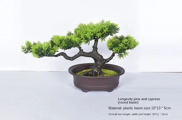Artificial bonsai plant in plastic for interior decoration - vue 37 sur 41