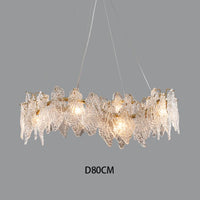 Modern crystal LED chandelier with elegant design for interior decoration