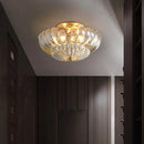 Luxurious and creative European style American retro copper ceiling light