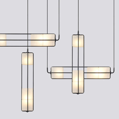 Modern glass pendant light for luxury indoor lighting - vue 2 sur 9