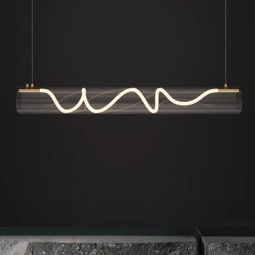 designer acrylic chandelier for interior decorative lighting - vue 3 sur 7