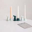 Decorative ceramic bunny candle holders for the home