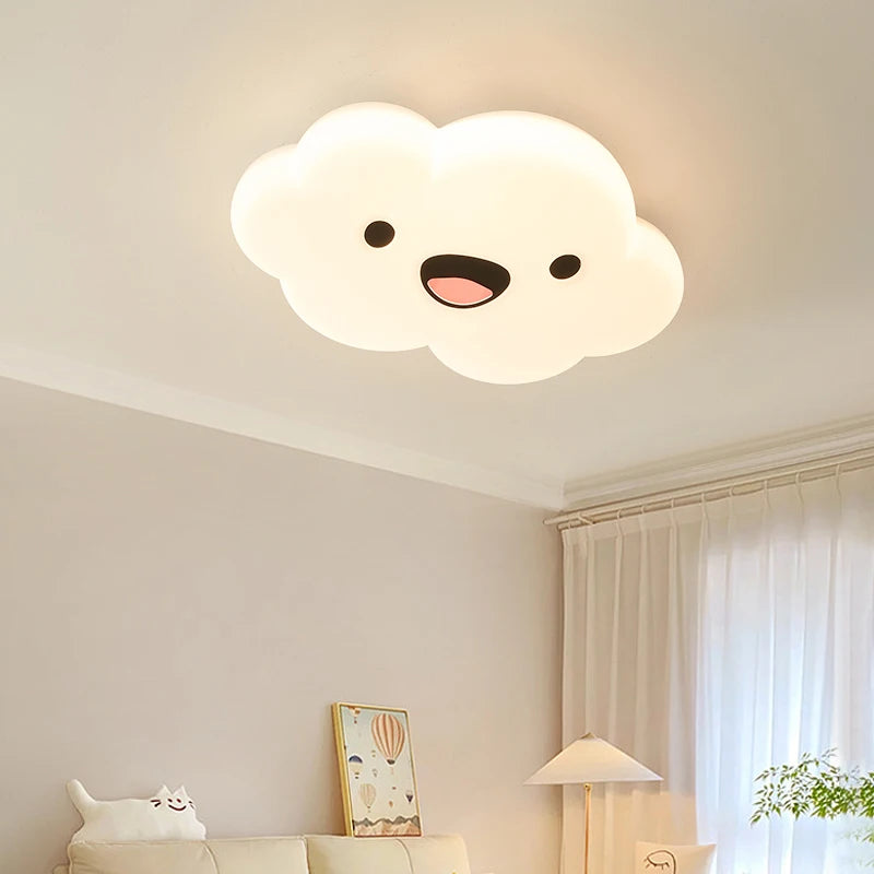 Modern smiley face ceiling light for indoor lighting - vue 3 sur 7