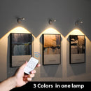 Smart wireless wall light with human detection and dimmable brightness