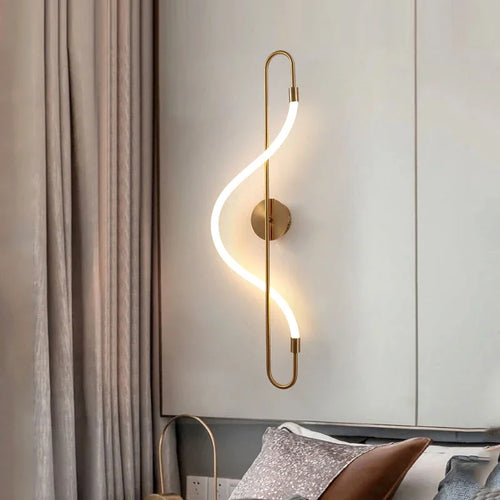 Decorative LED musical note wall light