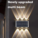 Modern solar LED waterproof wall light for outdoor garden, courtyard or street