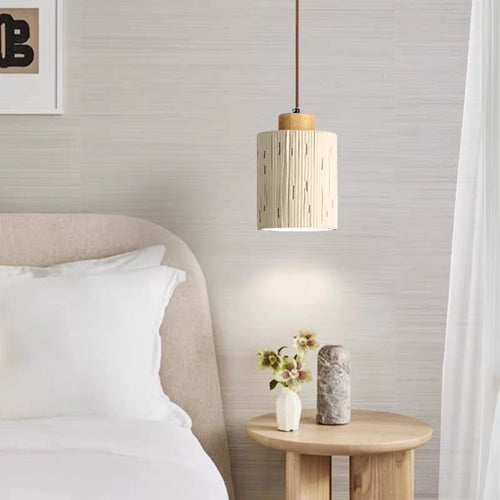 Rustic micro cement pendant light for restaurant and bar - vue 5 sur 8