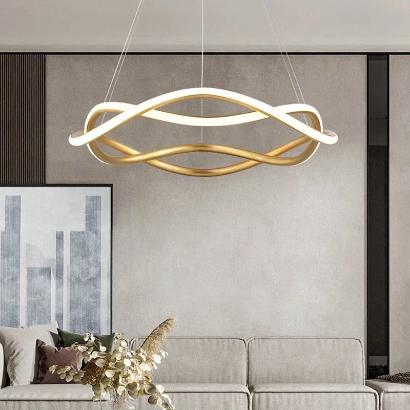 Modern LED pendant light ideal for interior decoration - vue 4 sur 12