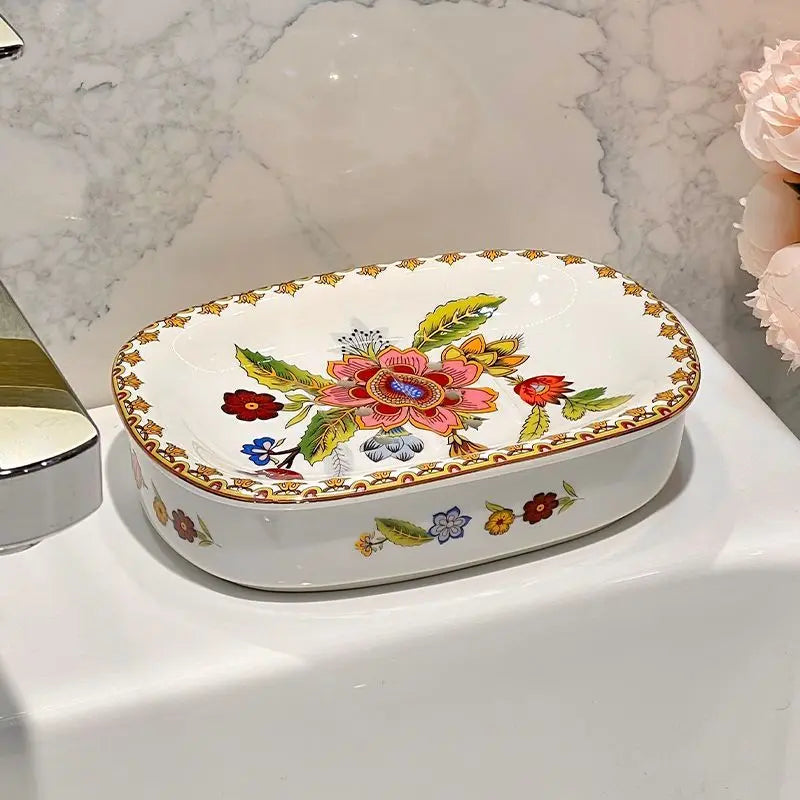 luxury ceramic soap box for bathroom