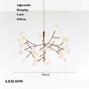 Creative LED chandelier in stainless steel and acrylic for interior decoration