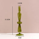 European glass candle holder for decoration and weddings