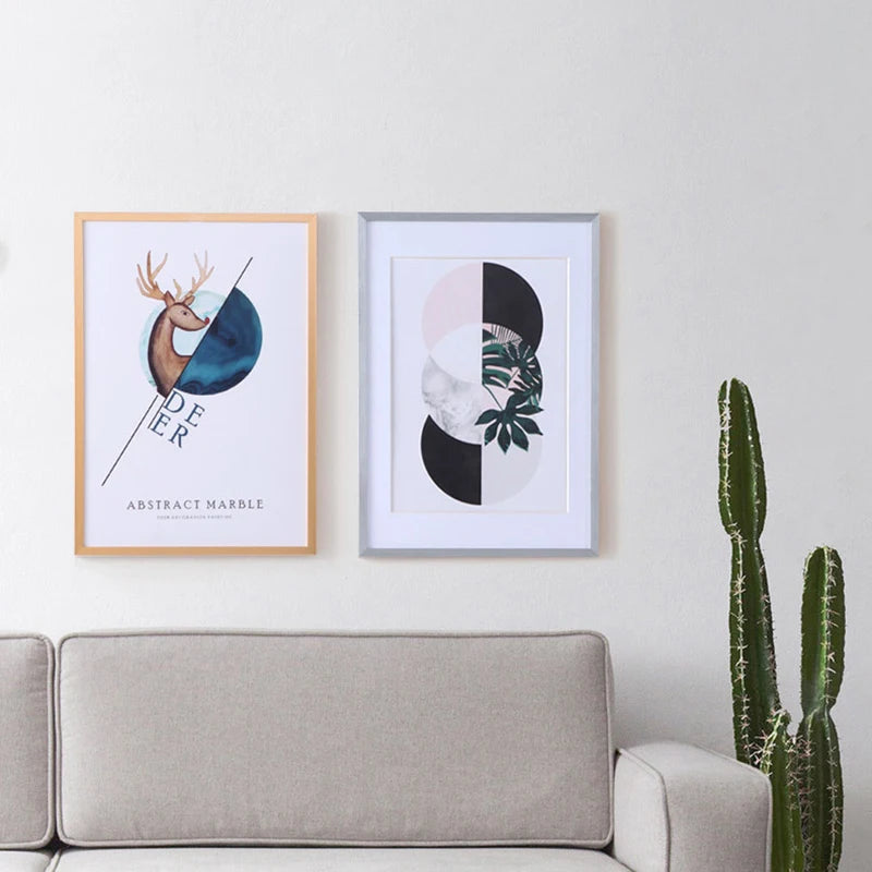 modern metal photo frames for home decor and gifts - vue 5 sur 16