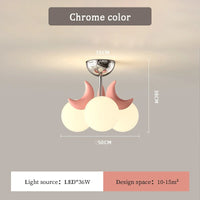Moon-shaped ceiling light for modern and cosy children's room