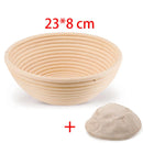Handmade natural rattan bread proofing basket for sourdough fermentation