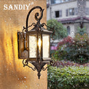 Retro outdoor wall light for garden and patio