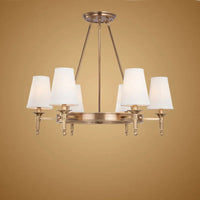 Modern chandelier in real copper and bronze