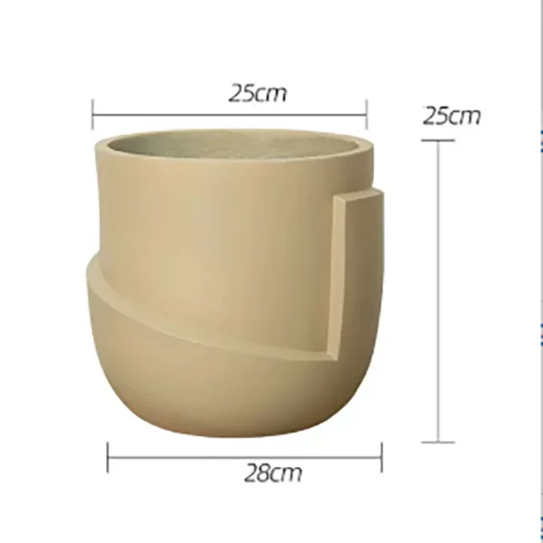 Modern silicone mould for lightweight luxury concrete flower pot