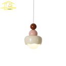 Modern designer pendant light in resin and glass for children's interiors