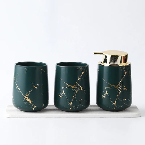 ceramic bathroom set with elegant accessories - vue 18 sur 22
