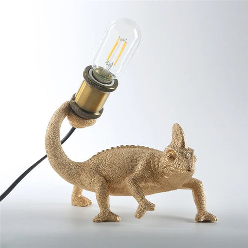 lampe de bureau moderne lézard résine éclairage décoratif pour enfants - vue 9 sur 8