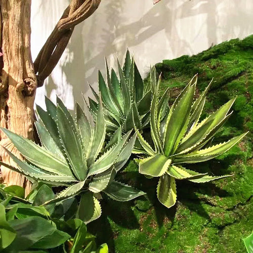 Artificial aloe vera succulents for indoor and outdoor decoration - vue 5 sur 8