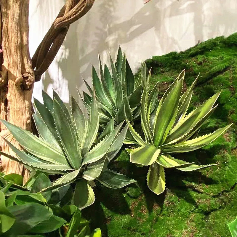 Artificial aloe vera succulents for indoor and outdoor decoration - vue 5 sur 8