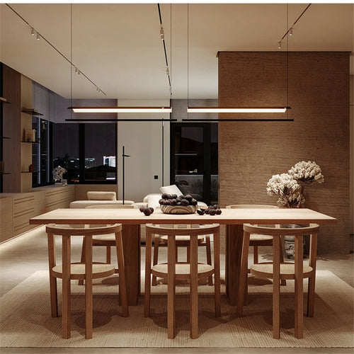 Modern forged iron pendant light minimalist nordic design - vue 5 sur 12