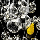 Nordic minimalist glass designer chandelier with LED