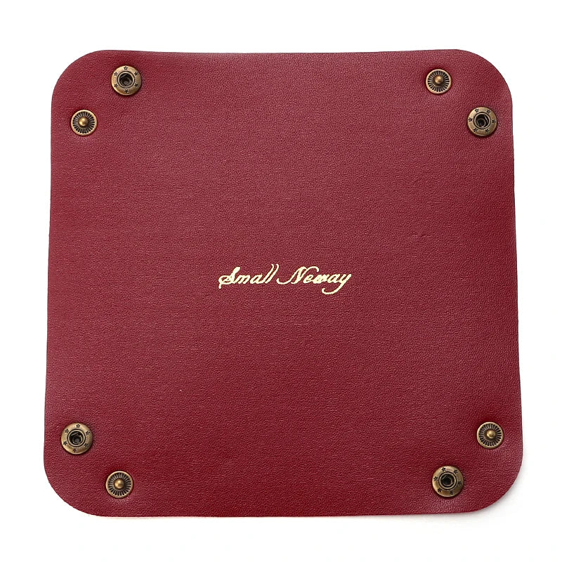 Leather storage box for desk and accessories - vue 11 sur 14