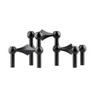 Metal candle holder with molecular design for modern decor