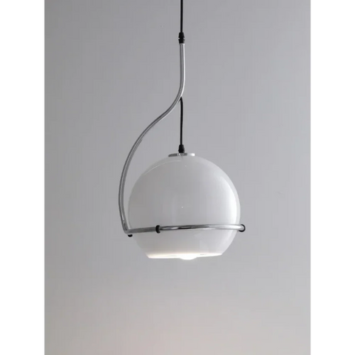 Nordic retro glass ball chandelier for restaurants and cafes - vue 6 sur 8