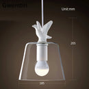 Modern decorative glass chandelier duck bird style