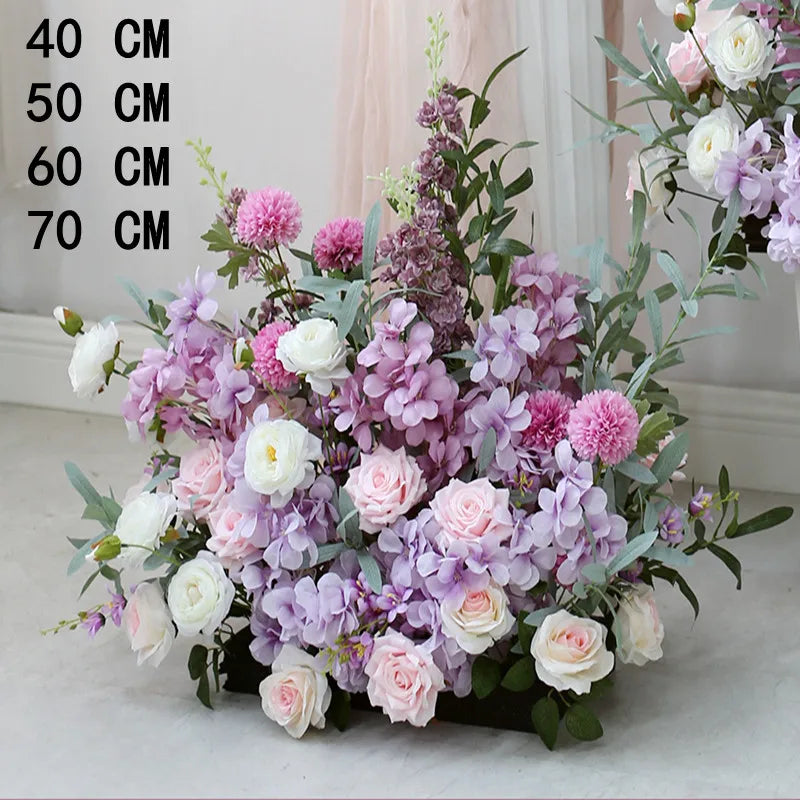 Artificial silk flower balls for wedding decor and photography