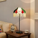 Retro fabric LED floor lamp for elegant decor
