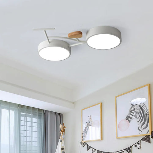 Modern nordic LED ceiling light - vue 2 sur 9