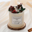 romantic scented soy wax candles with dried flowers