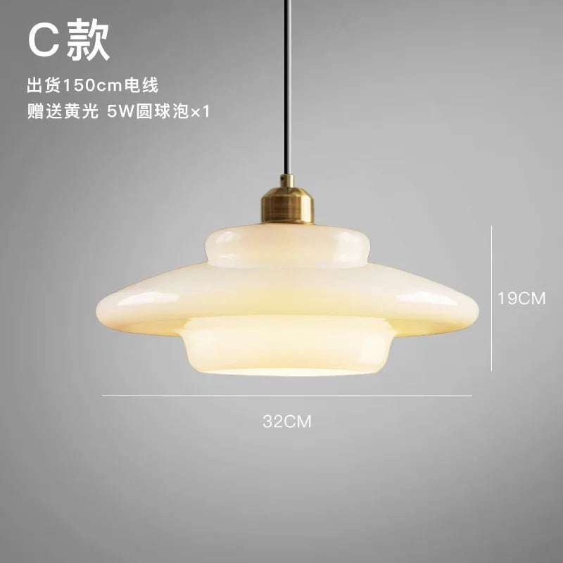 Decorative designer glass pendant light for modern interiors