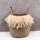 woven wicker basket for versatile storage and decoration - vue 10 sur 18