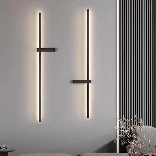 Minimalist artistic design LED wall light - vue 3 sur 15