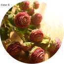 Artificial silk flowers with roses and ranunculus for wedding decoration