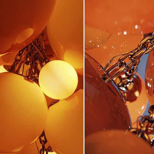 Modern Nordic design LED grape pendant ceiling light 2023 - vue 6 sur 7
