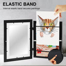 Children's wooden photo frames with art storage