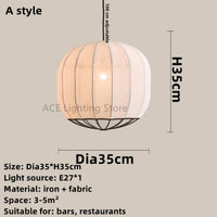 Modern nordic fabric chandelier for minimalist interiors