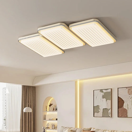 Modern LED ceiling light with simple design, eye protection and full spectrum - vue 2 sur 12