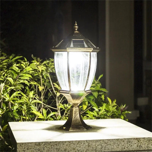 Outdoor solar LED wall light waterproof for garden and courtyard - vue 4 sur 12